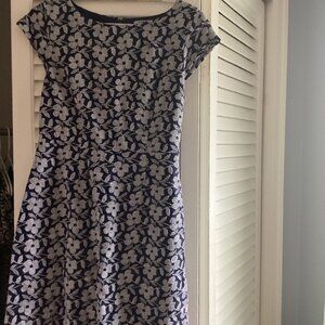 Old Navy Blue and White Dress, Size 2